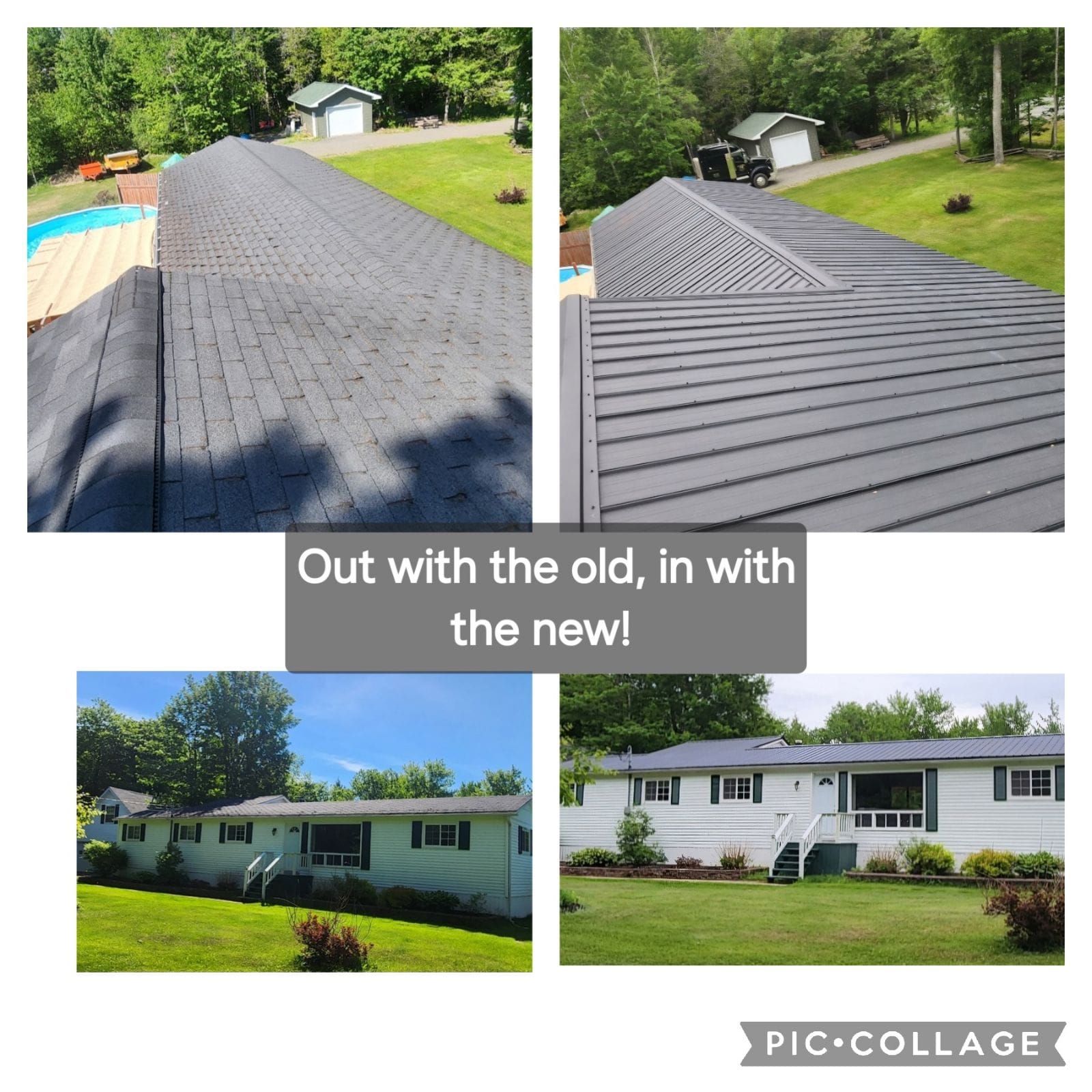 Completed roofing project